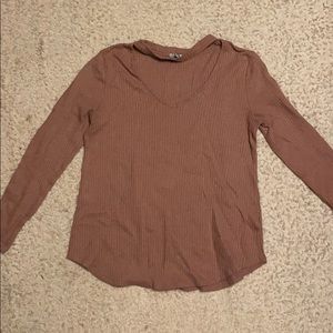 Mauve long sleeve shirt